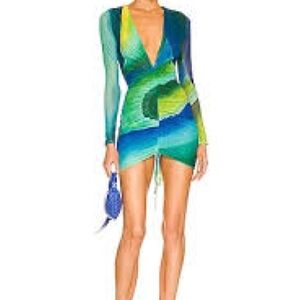 Vibrant Multicolor Long Sleeve Dress